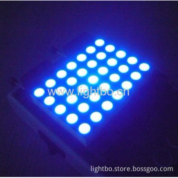 Ultra Bright Blue 2.1" 5mm 5 X 7 Dot Matrix Led Display For Moving Signs, Traffic Message Boards,38.1 X 53.34 X 8.4 Mm 